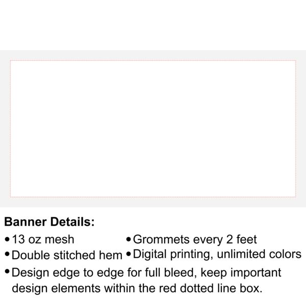 3' x 6' 13 oz Mesh Banner Thumbnail