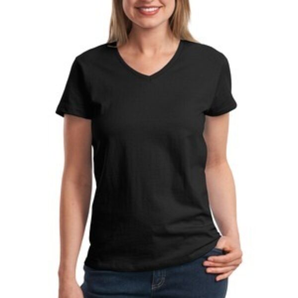 Ladies ComfortSoft® V Neck T Shirt Thumbnail