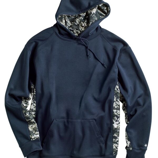 Digital Camo Colorblock Hooded Performance Sweatshirt Thumbnail